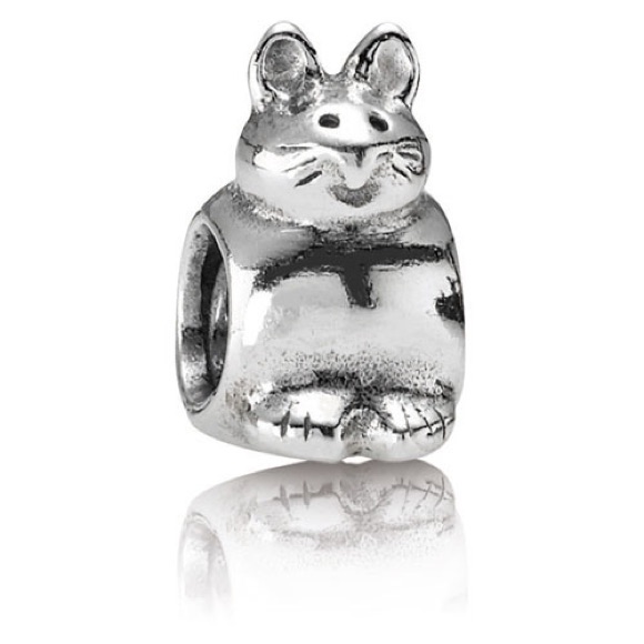Genuine Retired Pandora Cat Charm; 790284